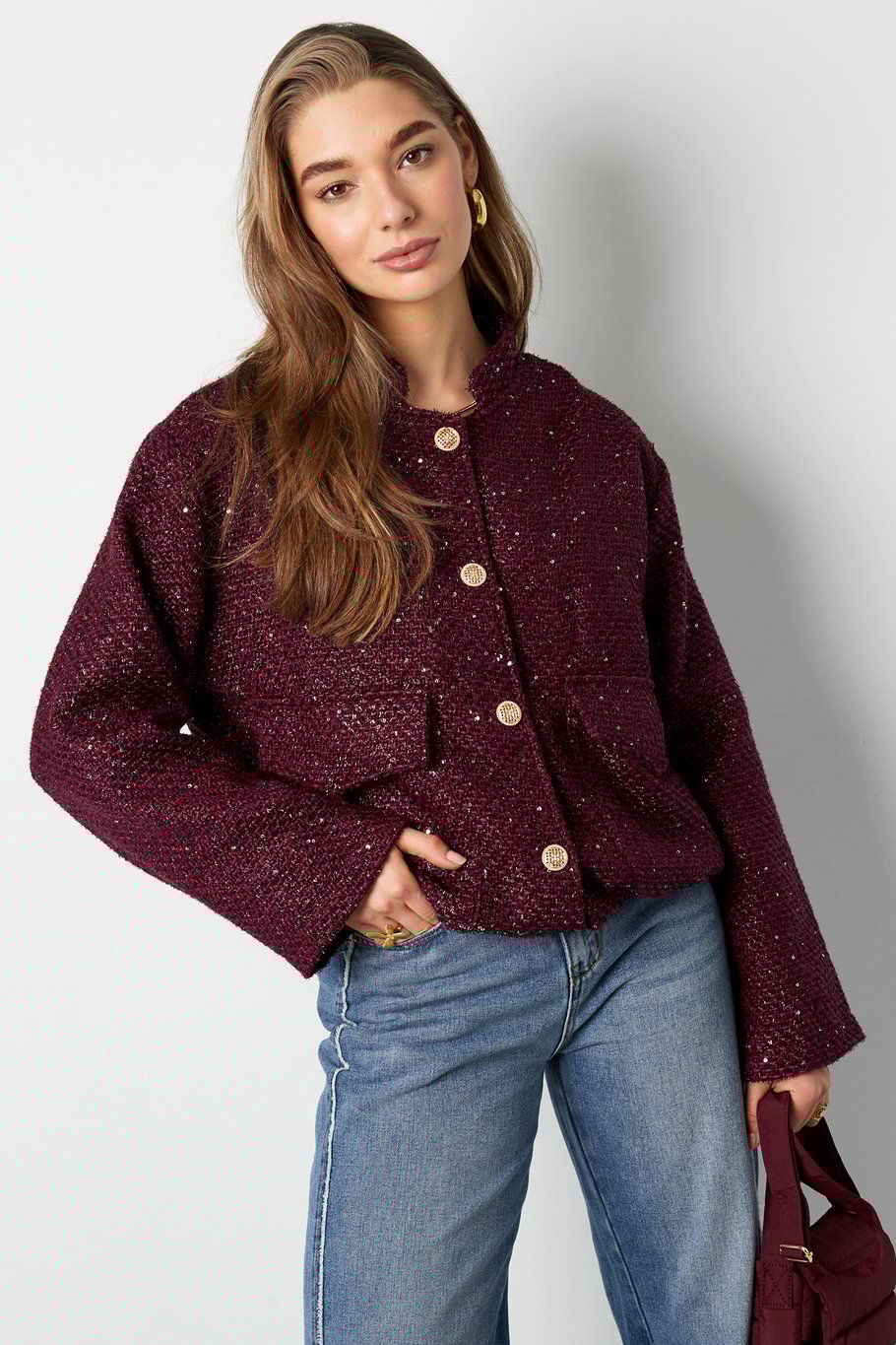 Bomberjacke aus edlem Must-have - Pink h5Bild2